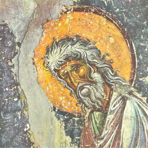 Original Vintage Fine Art Print Poster Medieval Yugoslavia Wall Frescoes Antique